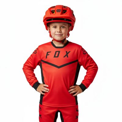CAPACETE INFANTIL FOX SPEEDFRAME VERMELHO FLUOR MIPS